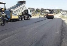 أعمال تزفيت على أوتوستراد البالما المسلك الشرقي وتحويل السير الى الطرقات الفرعية 112112