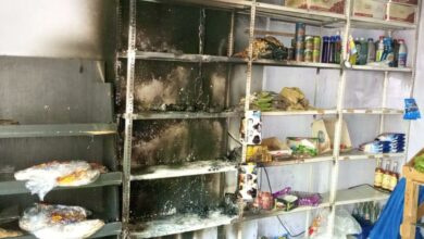 حريق شبّ داخل محل مخصص لبيع المواد الغذائية في الصفرا-كسروان 112112