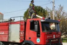 إخماد حريق داخل مولد للطاقة الكهربائية وأعشاب في فغال 112112