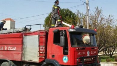 إخماد حريق داخل مولد للطاقة الكهربائية وأعشاب في فغال 112112