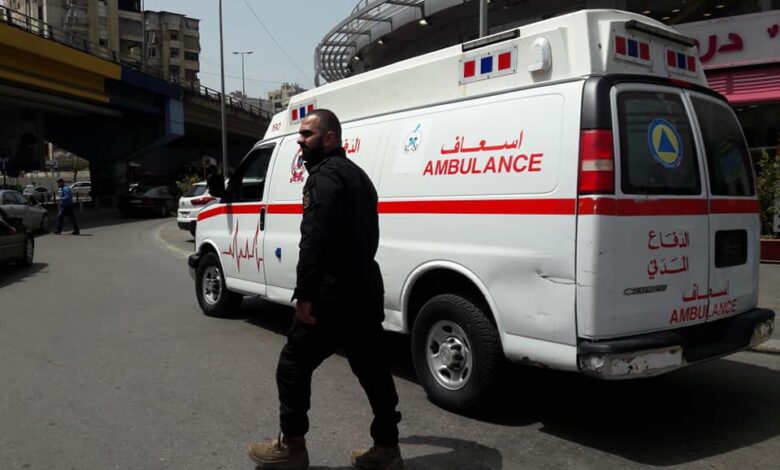 إنزلاق دراجة نارية في برج البراجنة ما تسبب بإصابة شخص 112112