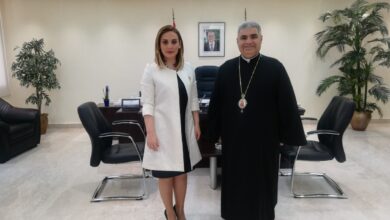 وزيرة الشباب والرياضة إستقبلت المعاون البطريركي جورج أسادوريان 112112