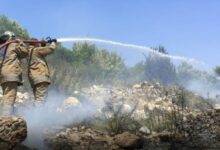 إخماد 4 حرائق كبيرة بين ديرقانون النهر وبدياس 112112