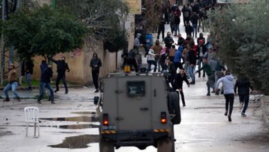 إشتباك عنيف بين شبان وجنود إسرائيليين في جنين 112112