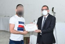 دورات محو أمّية في سجن رومية وتوزيع شهادات على المُشاركين 112112