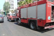 إخماد حريق خزان للمازوت في كورنيش المزرعة 112112