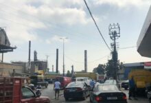 قطع السير على أوتوستراد البداوي مقابل محطة الأكومي 112112