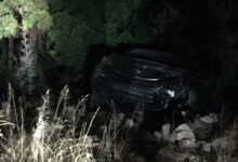 عمشيت: سقوط سيارة داخل إحدى العقارات 112112