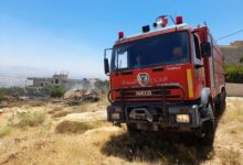 حريق شبّ في أعشاب على ضهور زحلة 112112