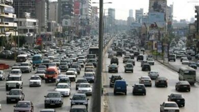 حركة المرور كثيفة من ساحة ساسين وعلى طريق سامي الصلح 112112