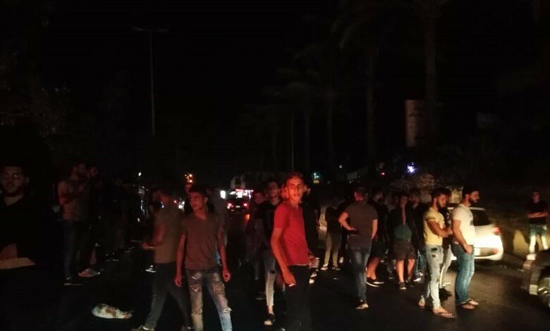 إشكال في حبوش تطوّر الى إطلاق نار بسبب قطع الطريق 112112