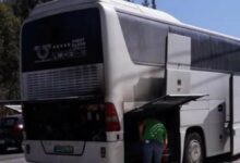 إخماد حريق داخل حافلة لنقل الركاب في نهر الموت 112112