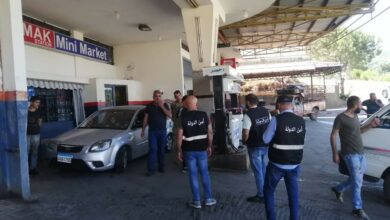 النبطية: دوريات على محطات المحروقات وفتح المغلق منها وبيع المخزون للمواطنين 112112