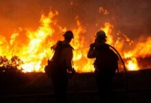 إندلاع حريقين في خيم للنازحين في ببنين والحمرة العكاريتين 112112