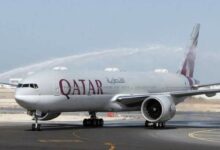 طائرة قطرية محمّلة بالمواد الغذائية وصلت الى بيروت 112112