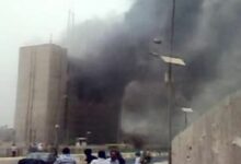 إندلاع حريق بمدينة الطب في بغداد وإخلاء لجميع المرضى 112112