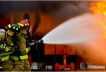 حريق شبّ داخل داخل مطعم في عاليه 112112