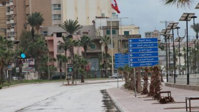 إقفال طرقات في صيدا باتجاه بيروت 112112