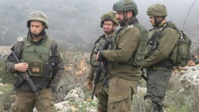 العدو في مزارع شبعا المحتلة يمشط بالرشاشات الأحراج الداخلية للمزارع 112112