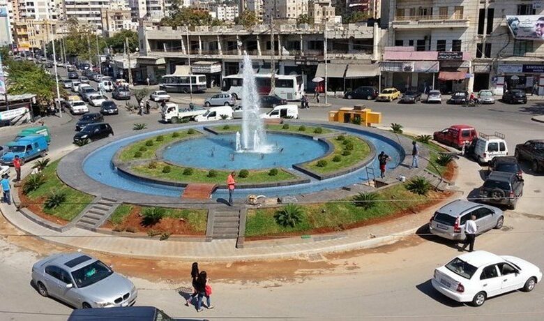 قطع السير عند ساحة النجمة صيدا 112112