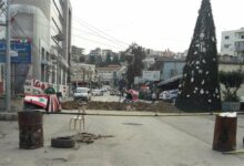 قطع السير على طريق عام المقيطعة-حلبا 112112