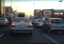 قطع السير على أوتوستراد الضبية 112112