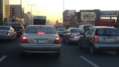 قطع السير على أوتوستراد الضبية 112112