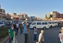 قطع مدخل بعلبك احتجاجًا على أزمة المحروقات 112112