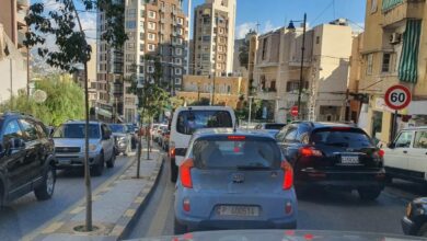 حركة المرور كثيفة على طريق الأشرفية بالإتجاهين 112112