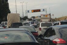حركة المرور كثيفة من أوتوستراد الرئيس لحود 112112