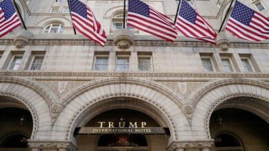ترامب يبيع فندقه بواشنطن المخطوط إسمه بحروف ذهبية 112112