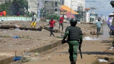 إطلاق النار في عاصمة غينيا نتيجة لمحاولة انقلاب 112112