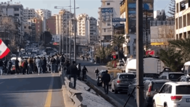 قطع السير على أوتوستراد جونية بالإتجاهين 112112