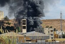 إندلاع حريق كبير خلف مؤسسة مياه لبنان الشمالي 112112