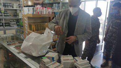 ضبط مستودعين للأدوية المحتكرة في الأشرفية والروشة 112112