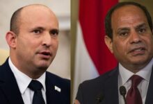 السيسي يلتقي برئيس وزراء إسرائيل نفتالى بينيت اليوم في شرم الشيخ 112112