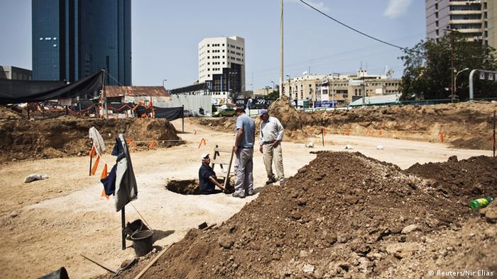 Israel Tel Aviv Archäologische Ausgrabung Israel Tel Aviv Archäologische Ausgrabung