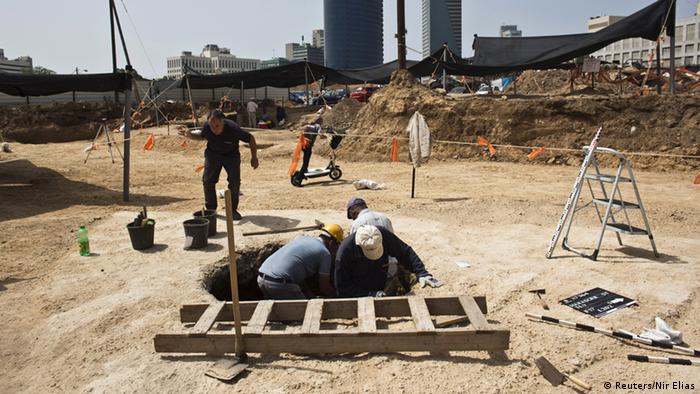 Israel Tel Aviv Archäologische Ausgrabung Israel Tel Aviv Archäologische Ausgrabung