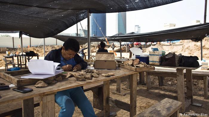 Israel Tel Aviv Archäologische Ausgrabung Israel Tel Aviv Archäologische Ausgrabung