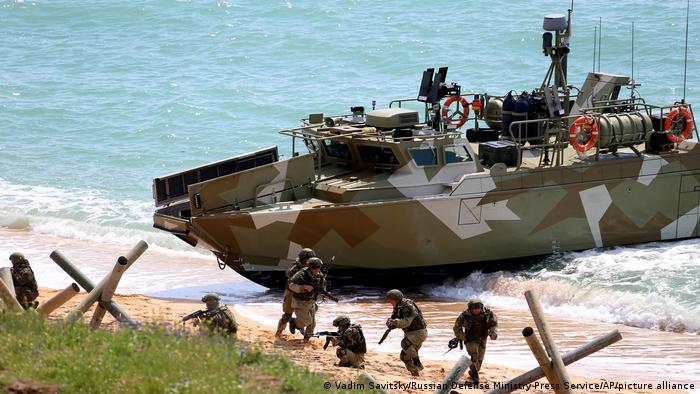 Russland Ukraine | Das russische Militär führt auf der Krim massive Übungen durch