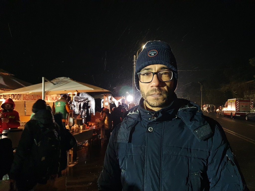 بهاء، مهاجر مصري في كييف منذ 12 عاما، فر مؤخرا باتجاه رومانيا بحثا عن السلام، 03 آذار \ مارس 2022. مهاجر نيوز \ شريف بيبي