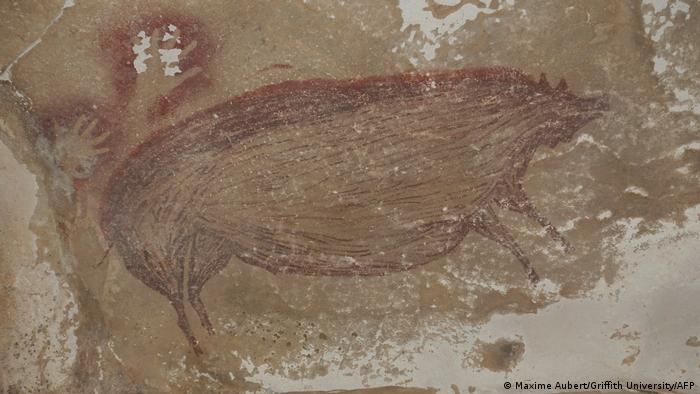 Pre-historic cave painting