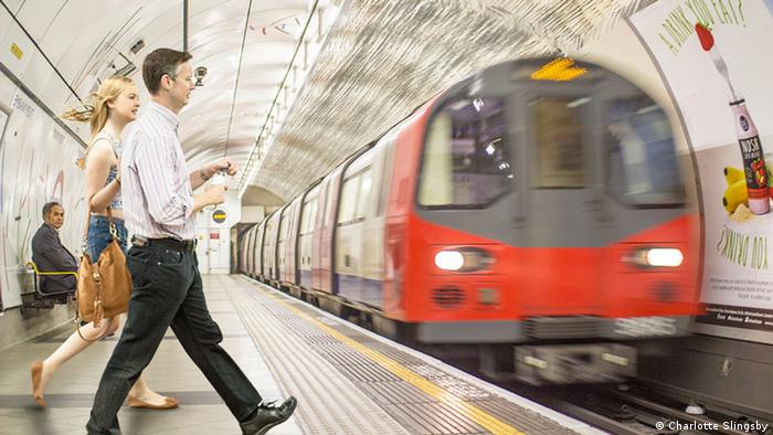 'Moya' wind curtain placed in a subway station (Picture: Charlotte Slingsby)