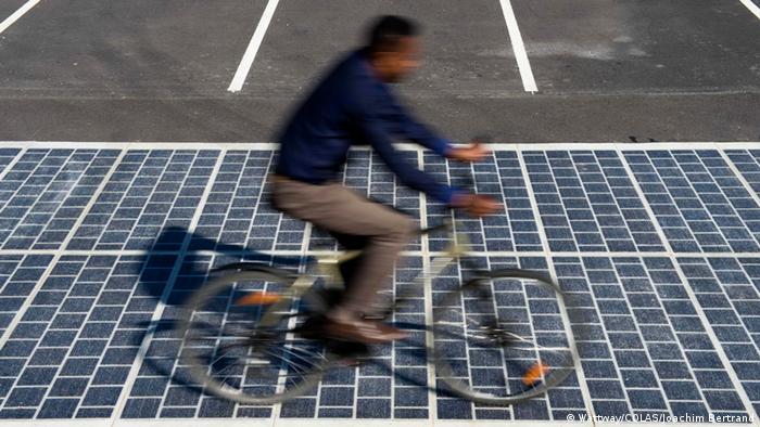 Solar roadway (Picture: Wattway/COLAS/Joachim Bertrand)