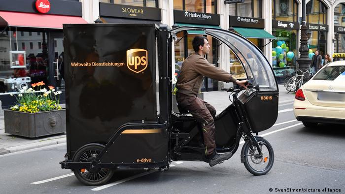 Paketdienst mit Lastenrad in München 
