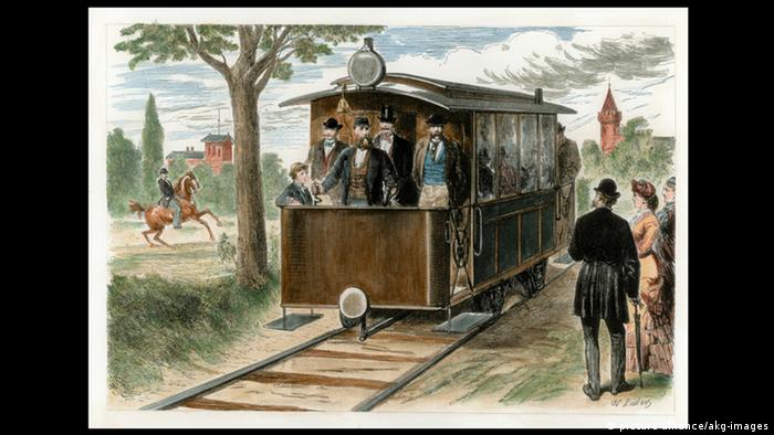 First electric tram, Lichterfelde near Berlin (Picture Alliance/AKG Images)