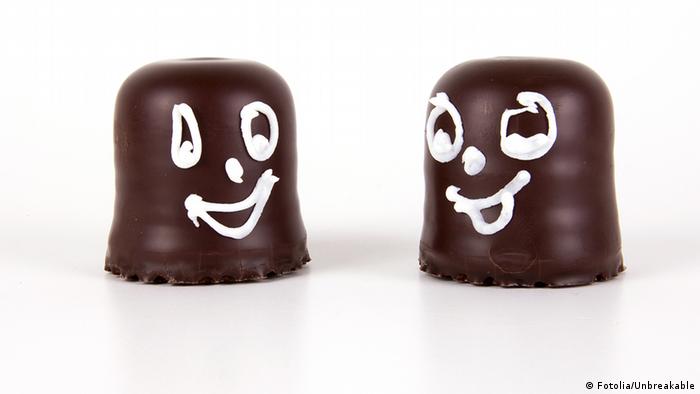 Schokokuss Gesichtsausdruck