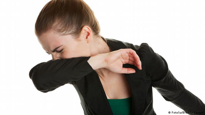 Husten Niesen Arm Keime