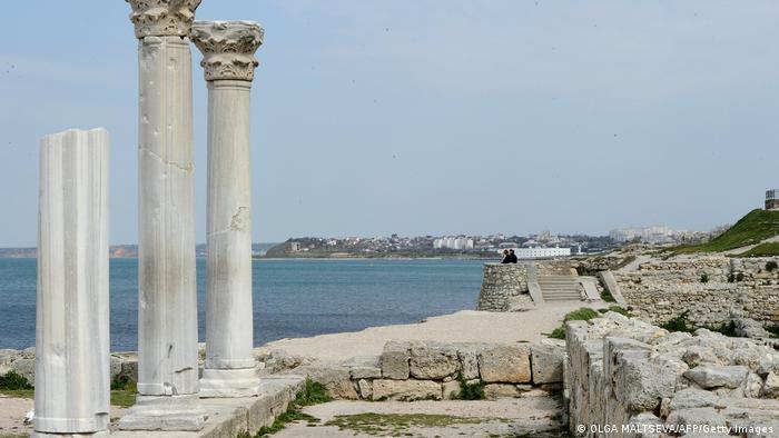 Ukraine Krim Sewastopol Chersonesos antike griechische Stadt  Ukraine Krim Sewastopol Chersonesos antike griechische Stadt