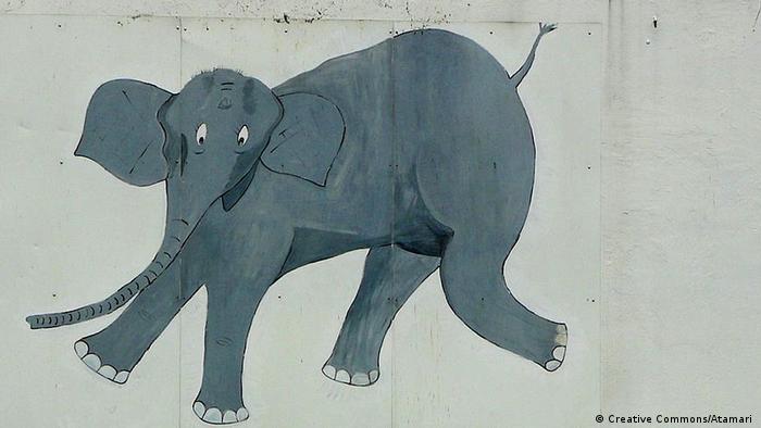 Tuffi the tumbling elephant (Creative Commons/Atamari )